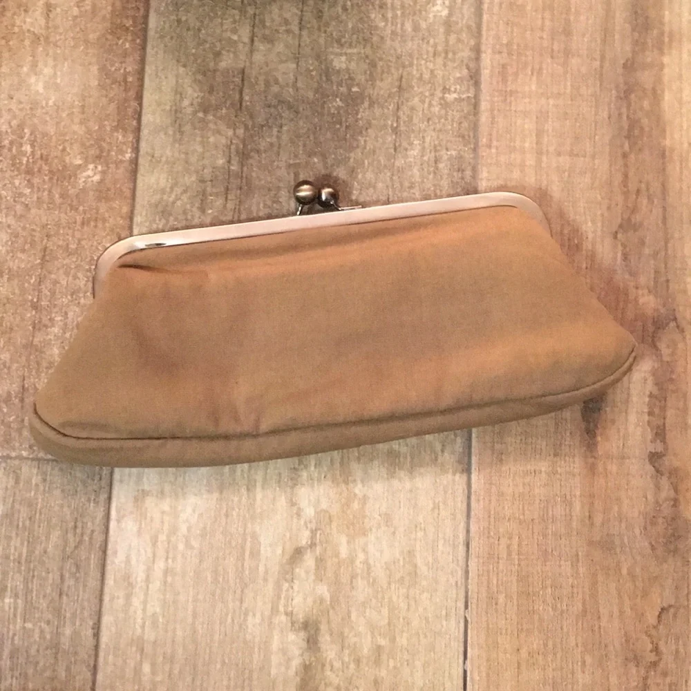 American Eagle Army Green Clutch with Pink Rosette - Picture 5 of 5